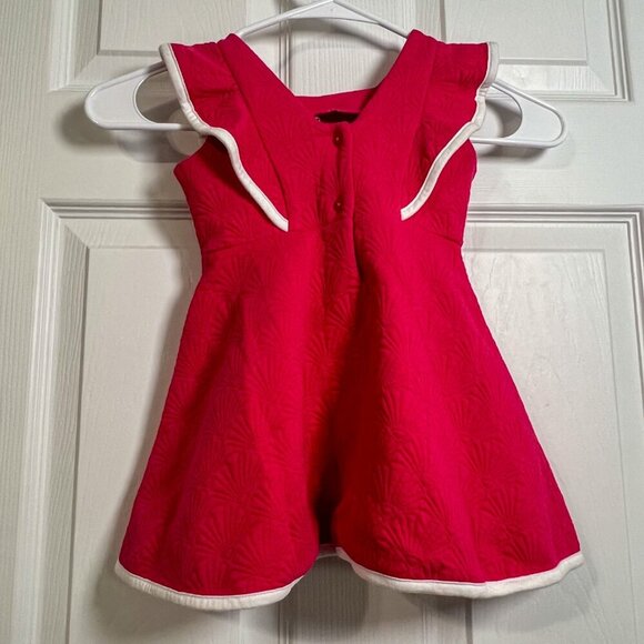 Janie and Jack Toddler Girl Easter Quilted Jacquard Dress Size 18-24M - Picture 4 of 8